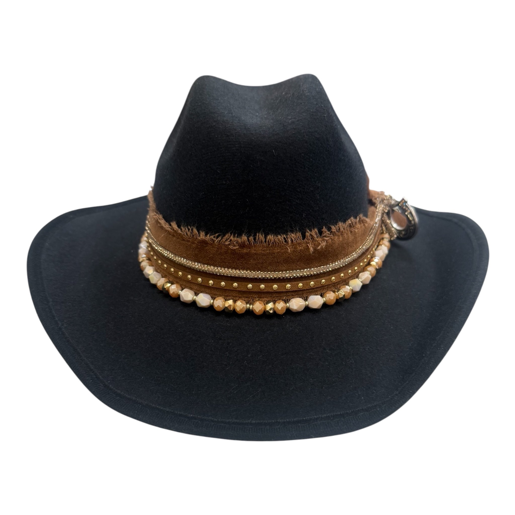 Sm-Black Cowgirl Hat